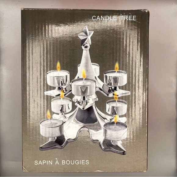 8” METAL CANDLE TREE HOLDER - Picture 9 of 12